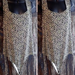 3x cheetah Tank Bodysuit